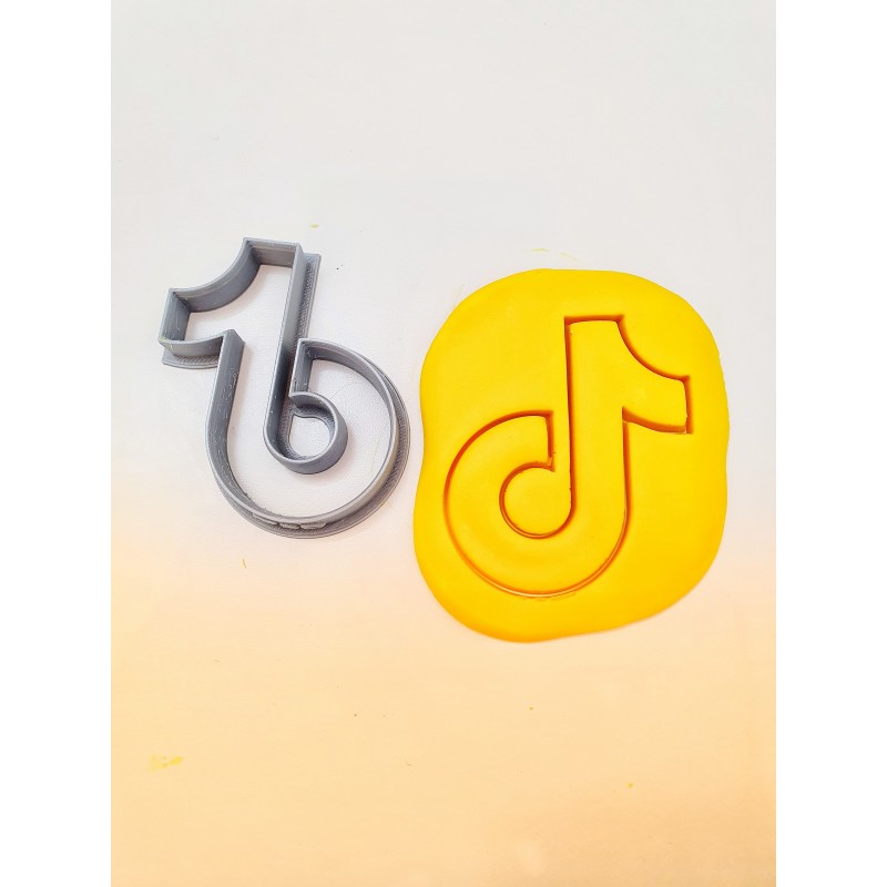 Cortante para Galletitas Tiktok Logo