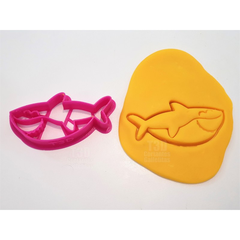 Cortante para Galletitas Babyshark 2