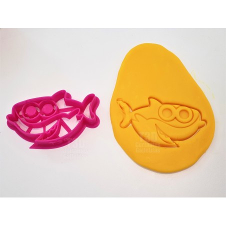 Cortante para Galletitas Babyshark 3