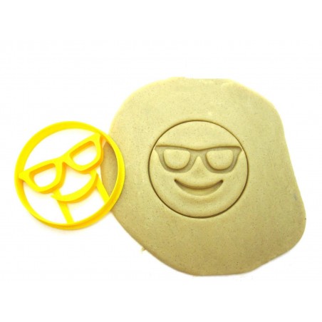 Cortante para Galletitas Emoji Lentes