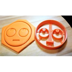 Cortante para Galletitas Emoji Aburrido