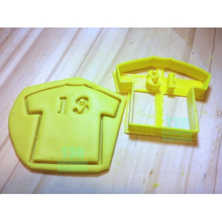 Cortante para Galletitas Camiseta con Numero