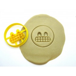 Cortante para Galletitas Emoji Riendo Dientes