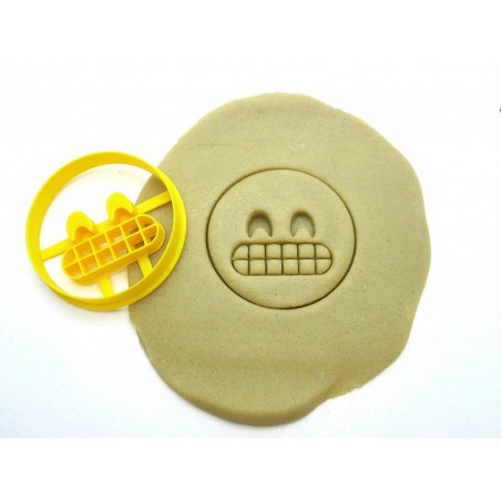 Cortante para Galletitas Emoji Riendo Dientes